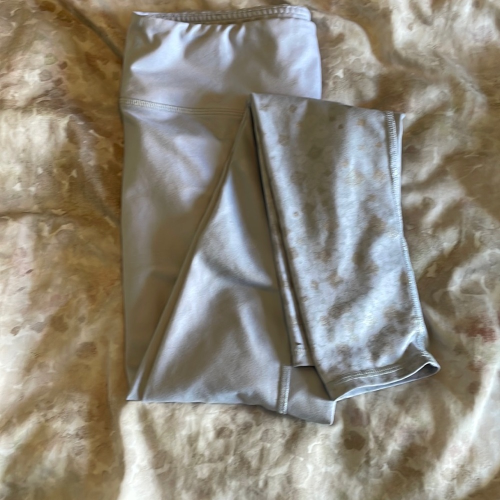 Alo leggings- silver sparkle